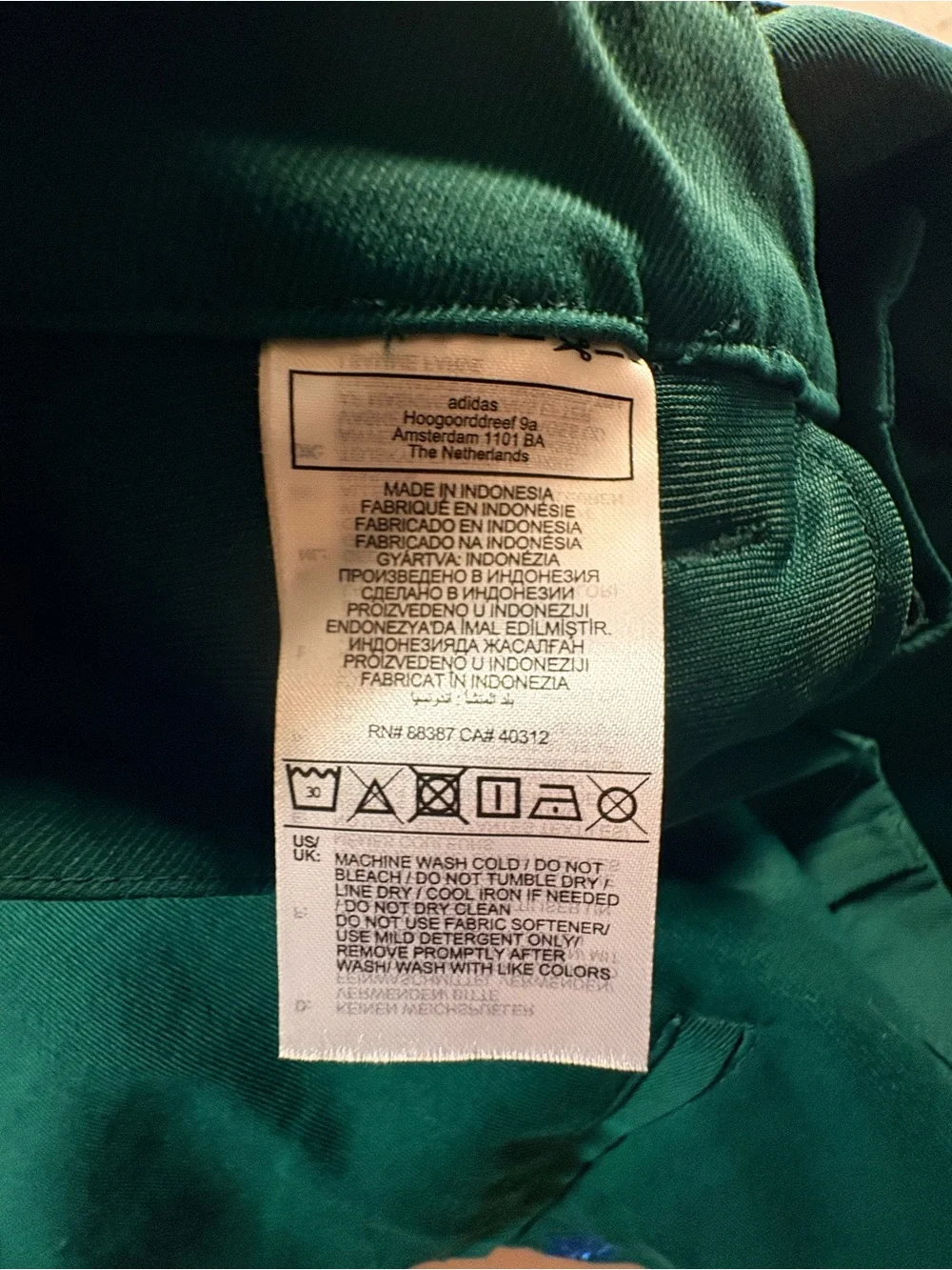 adidas Deep Green Men's Chino Pants